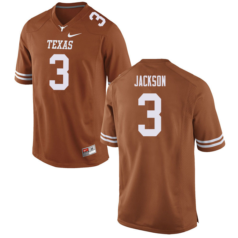 Men #3 Ja'Quinden Jackson Texas Longhorns College Football Jerseys Sale-Orange